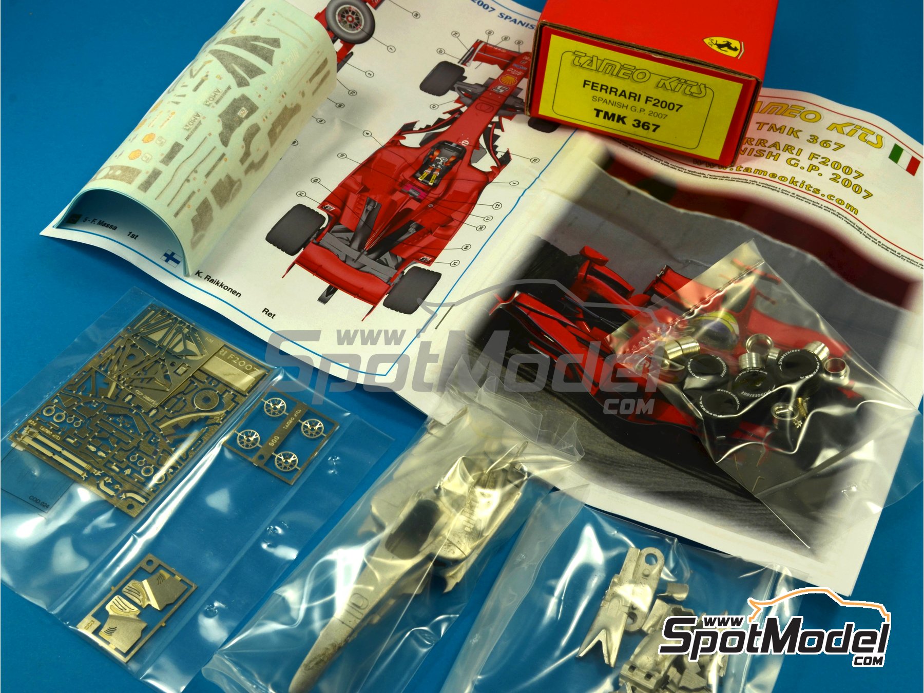 Tameo Kits TMK367: Car scale model kit 1/43 scale - Ferrari F2007